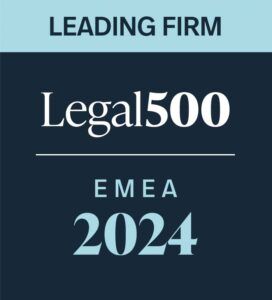 LEgal 500 EMEA top tier firm 2021