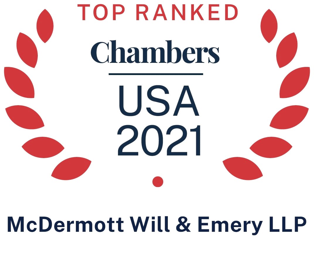 MWE TopRanked_Chambers USA 2021 Chambers 2021 Top Ranked
