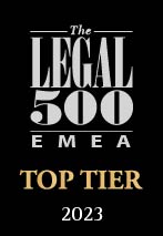 LEgal 500 EMEA top tier firm 2021